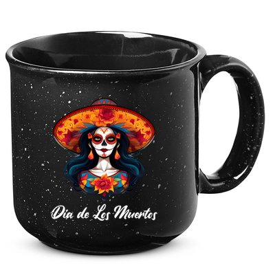 Dia De Los Muertos Day Of The Dead Festive 15oz Campfire Ceramic Mug