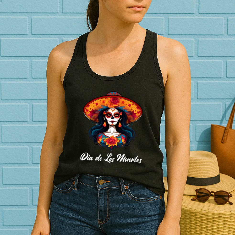 Dia De Los Muertos Day Of The Dead Festive Womens Tank Top