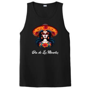 Dia De Los Muertos Day Of The Dead Festive PosiCharge Competitor Tank