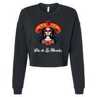 Dia De Los Muertos Day Of The Dead Festive Cropped Pullover Crew