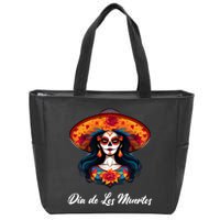 Dia De Los Muertos Day Of The Dead Festive Zip Tote Bag