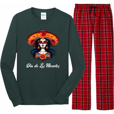 Dia De Los Muertos Day Of The Dead Festive Long Sleeve Pajama Set