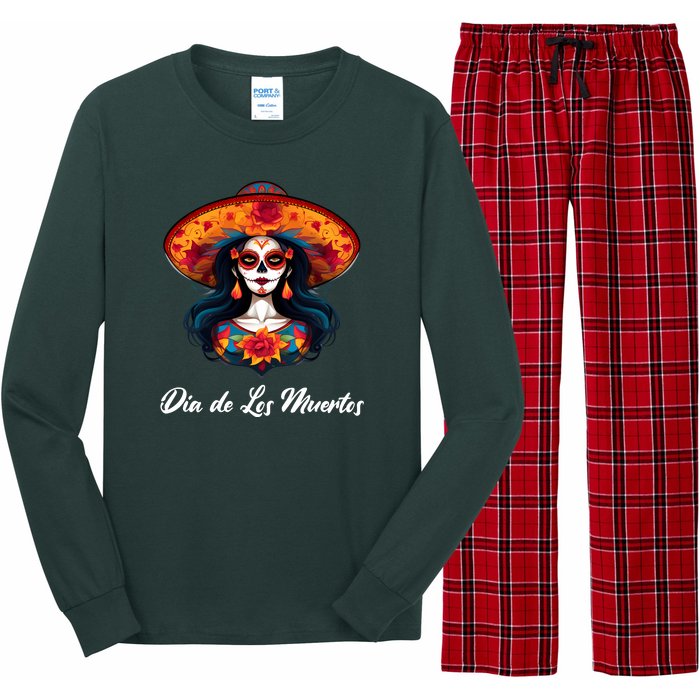 Dia De Los Muertos Day Of The Dead Festive Long Sleeve Pajama Set