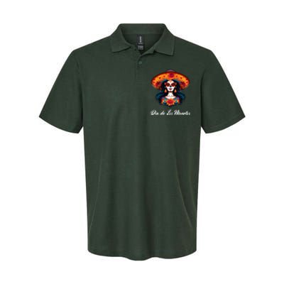 Dia De Los Muertos Day Of The Dead Festive Softstyle Adult Sport Polo