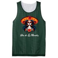 Dia De Los Muertos Day Of The Dead Festive Mesh Reversible Basketball Jersey Tank