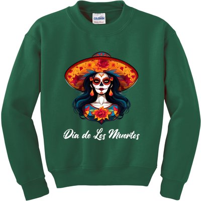 Dia De Los Muertos Day Of The Dead Festive Kids Sweatshirt