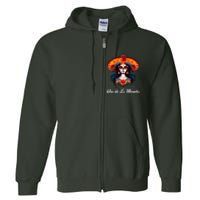 Dia De Los Muertos Day Of The Dead Festive Full Zip Hoodie