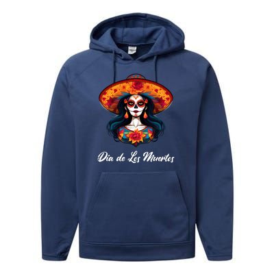 Dia De Los Muertos Day Of The Dead Festive Performance Fleece Hoodie