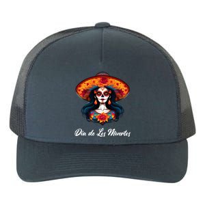 Dia De Los Muertos Day Of The Dead Festive Yupoong Adult 5-Panel Trucker Hat