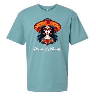 Dia De Los Muertos Day Of The Dead Festive Sueded Cloud Jersey T-Shirt