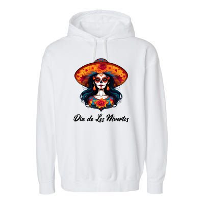 Dia De Los Muertos Day Of The Dead Festive Garment-Dyed Fleece Hoodie