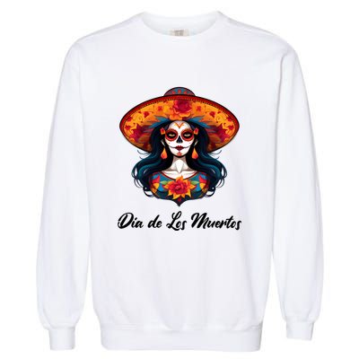 Dia De Los Muertos Day Of The Dead Festive Garment-Dyed Sweatshirt