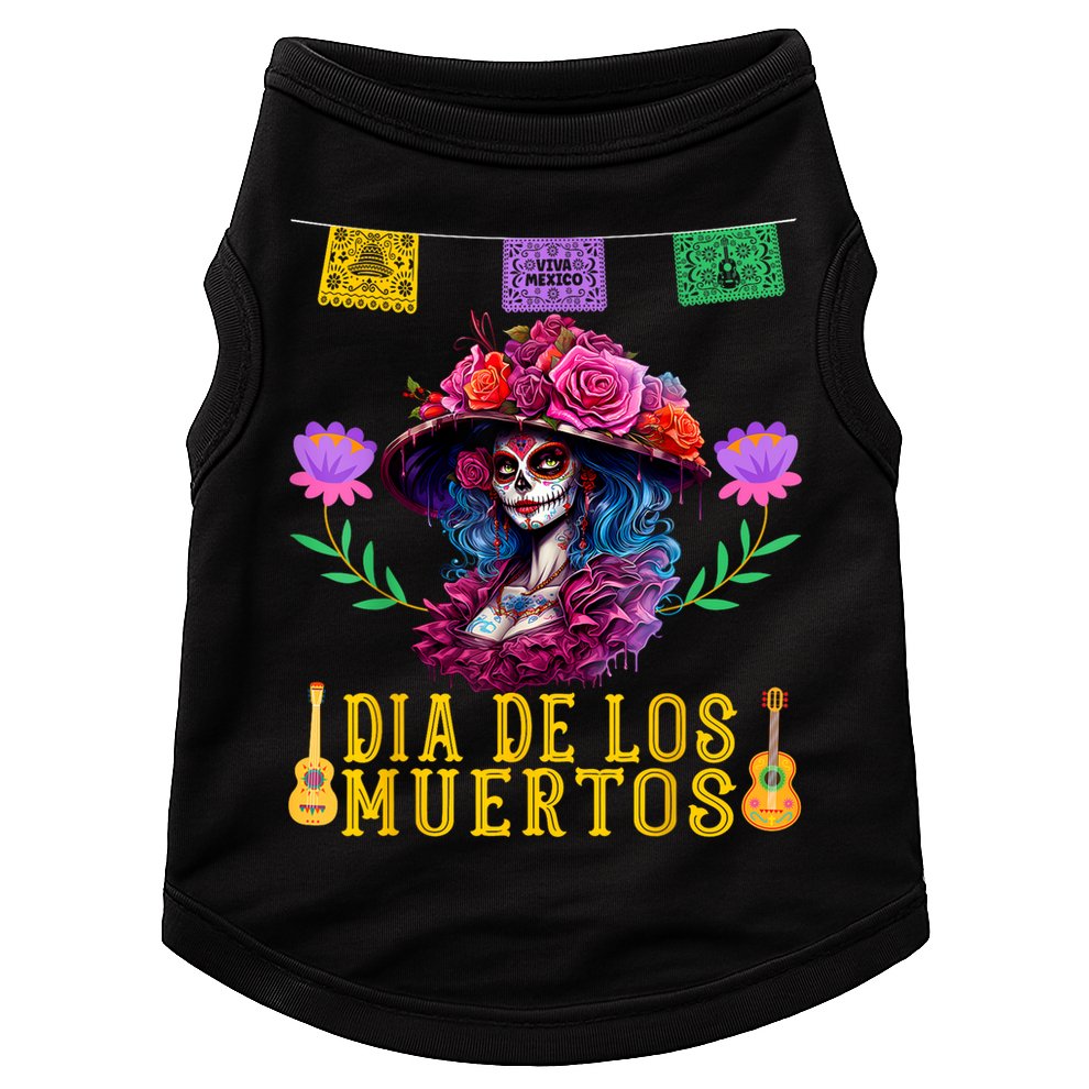 Dia De Los Muertos Costume Day Of The Dead Doggie Tank