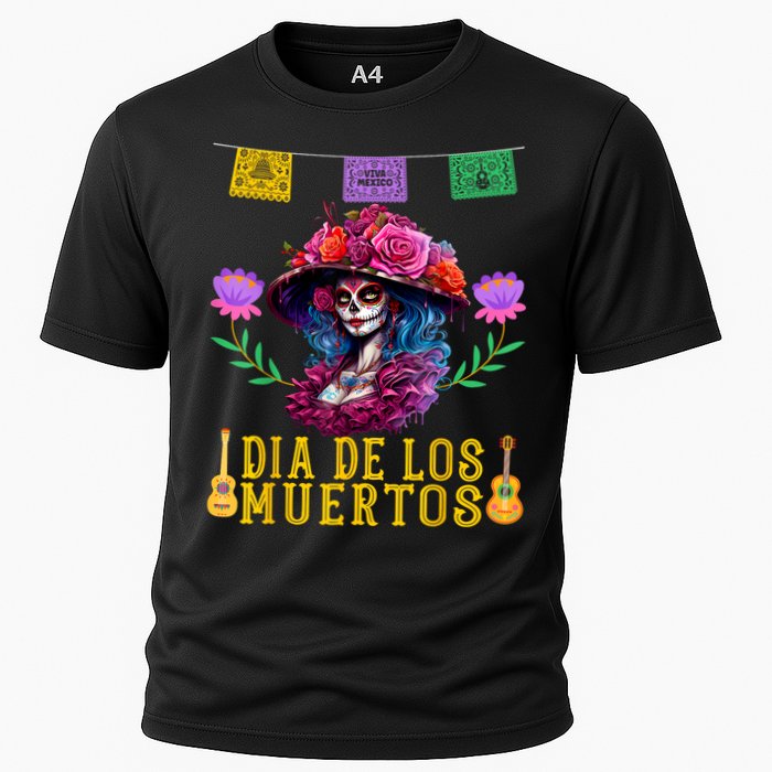 Dia De Los Muertos Costume Day Of The Dead Cooling Performance Crew T-Shirt