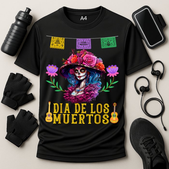 Dia De Los Muertos Costume Day Of The Dead Cooling Performance Crew T-Shirt