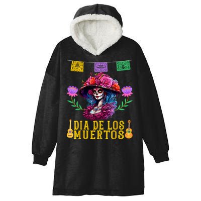 Dia De Los Muertos Costume Day Of The Dead Hooded Wearable Blanket