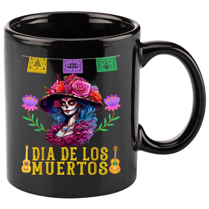 Dia De Los Muertos Costume Day Of The Dead 11oz C Handle Ceramic Mug