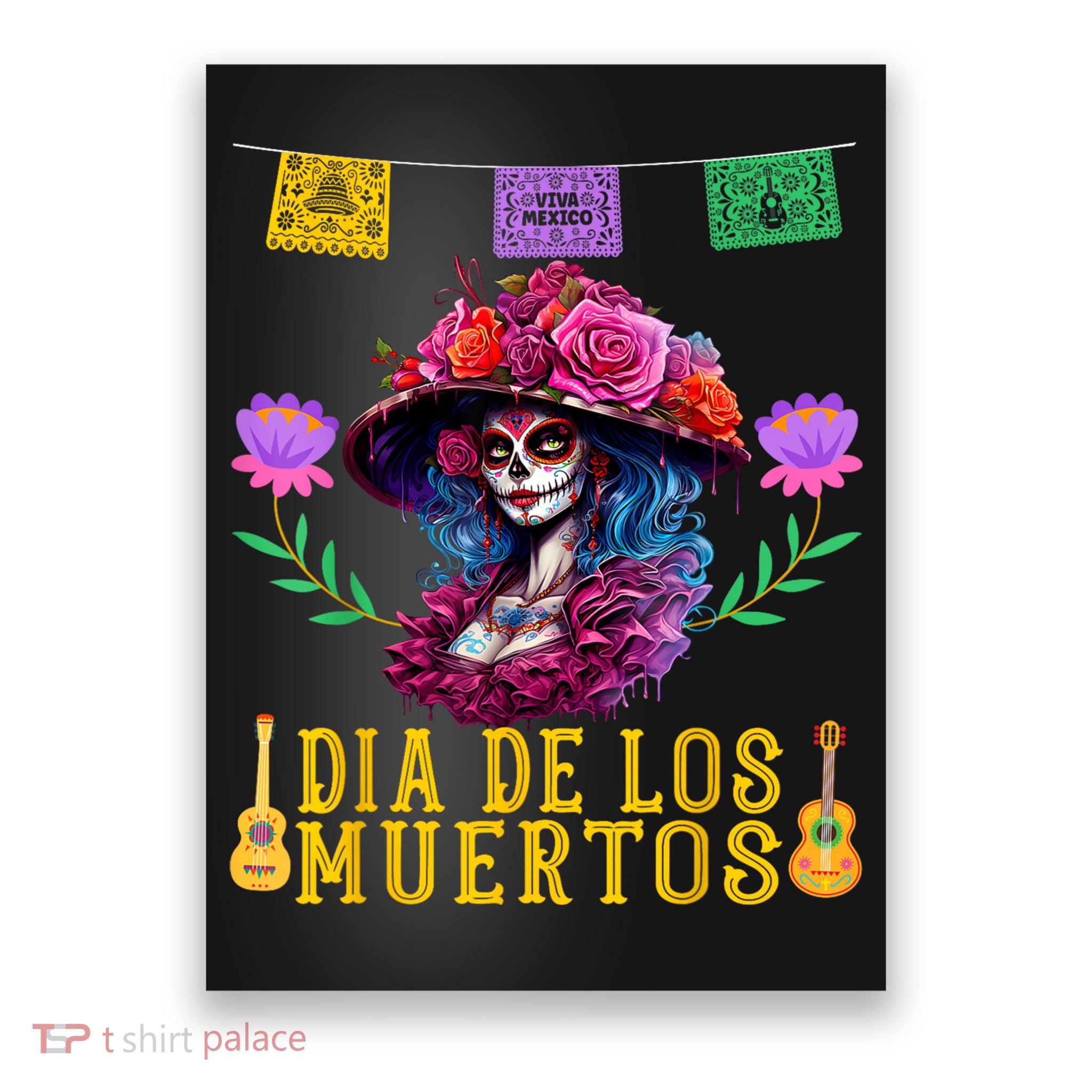 Dia De Los Muertos Costume Day Of The Dead Poster