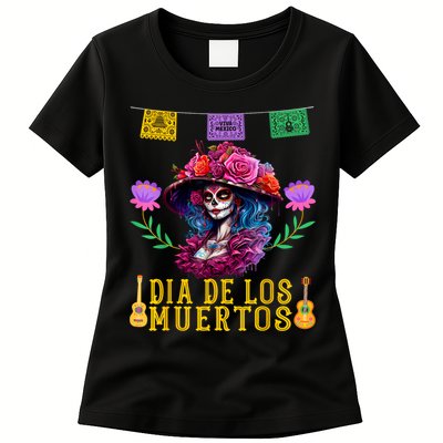 Dia De Los Muertos Costume Day Of The Dead Womens T-Shirt