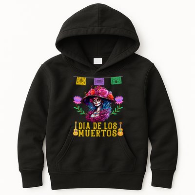 Dia De Los Muertos Costume Day Of The Dead Kids Hoodie