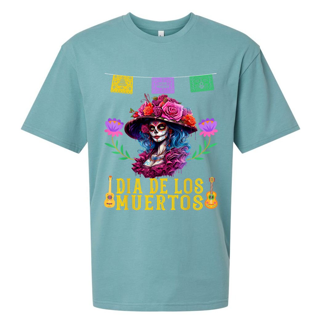 Dia De Los Muertos Costume Day Of The Dead Sueded Cloud Jersey T-Shirt