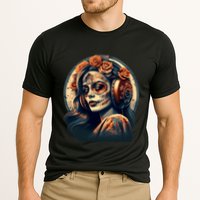 Dia De Los Muertos Calavera Retro Bomber Pinup Sugar Skull Cooling Performance Crew T-Shirt