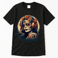 Dia De Los Muertos Calavera Retro Bomber Pinup Sugar Skull Tall T-Shirt