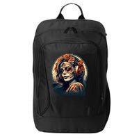Dia De Los Muertos Calavera Retro Bomber Pinup Sugar Skull City Backpack