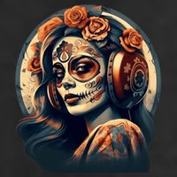 Dia De Los Muertos Calavera Retro Bomber Pinup Sugar Skull Beanie