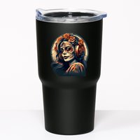Dia De Los Muertos Calavera Retro Bomber Pinup Sugar Skull Tumbler