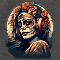 Dia De Los Muertos Calavera Retro Bomber Pinup Sugar Skull Vector Backpack
