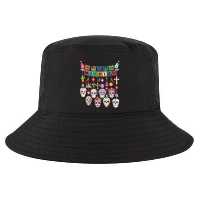 Dia De Los Muertos Funny Day Of The Dead Hanging Skulls Cool Comfort Performance Bucket Hat