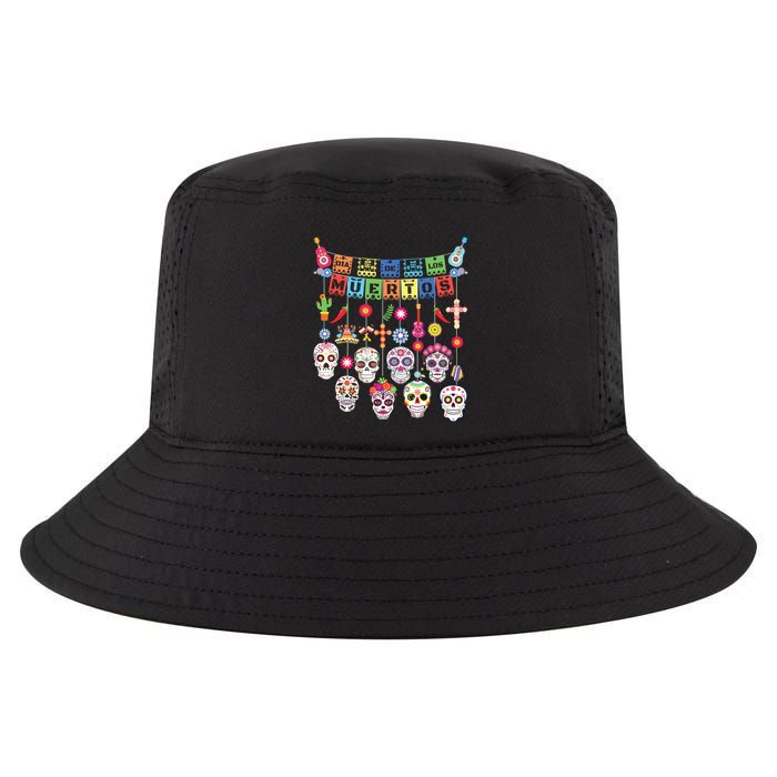 Dia De Los Muertos Funny Day Of The Dead Hanging Skulls Cool Comfort Performance Bucket Hat