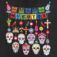 Dia De Los Muertos Funny Day Of The Dead Hanging Skulls Cool Comfort Performance Bucket Hat