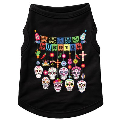 Dia De Los Muertos Funny Day Of The Dead Hanging Skulls Doggie Tank