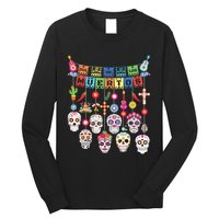 Dia De Los Muertos Funny Day Of The Dead Hanging Skulls Long Sleeve Shirt