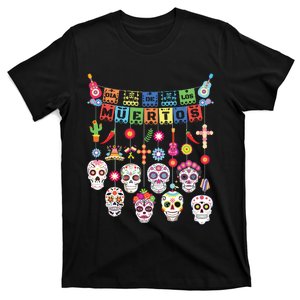 Dia De Los Muertos Funny Day Of The Dead Hanging Skulls T-Shirt