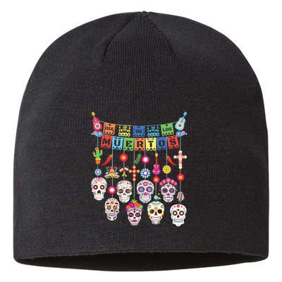Dia De Los Muertos Funny Day Of The Dead Hanging Skulls Sustainable Beanie