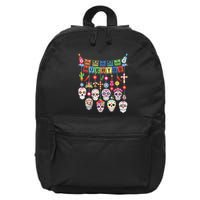 Dia De Los Muertos Funny Day Of The Dead Hanging Skulls 16 in Basic Backpack