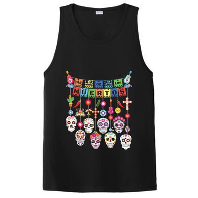 Dia De Los Muertos Funny Day Of The Dead Hanging Skulls PosiCharge Competitor Tank
