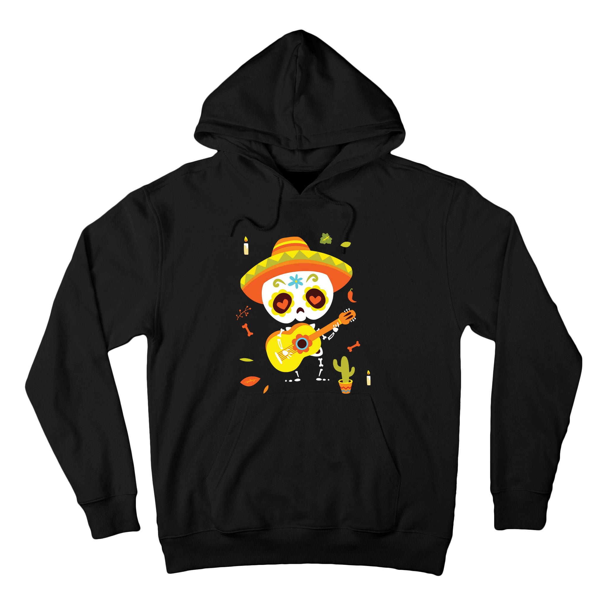 Dia De Los Muertos Mexican Kids Skeleton Sugar Skull Tall Hoodie