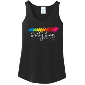 Derby Day Louisville Kentucky Horse Racing Ladies Essential Tank