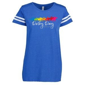 Derby Day Louisville Kentucky Horse Racing Enza Ladies Jersey Football T-Shirt