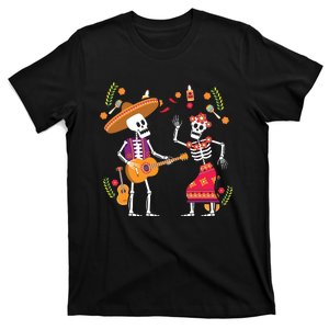 Dia De Los Muertos Skeleton Dancing Funny Day Dead T-Shirt