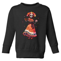 Dia De Los Muertos Day Of The Dead Mexican Sugar Skeleton Toddler Sweatshirt