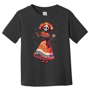 Dia De Los Muertos Day Of The Dead Mexican Sugar Skeleton Toddler T-Shirt