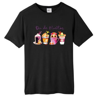 Dia De Los Muertos Skull Coffee Latte Day Of The Dead Drinks Tall Fusion ChromaSoft Performance T-Shirt