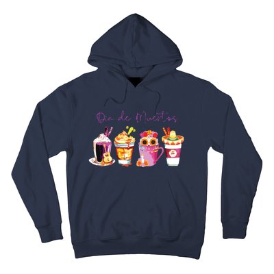 Dia De Los Muertos Skull Coffee Latte Day Of The Dead Drinks Hoodie