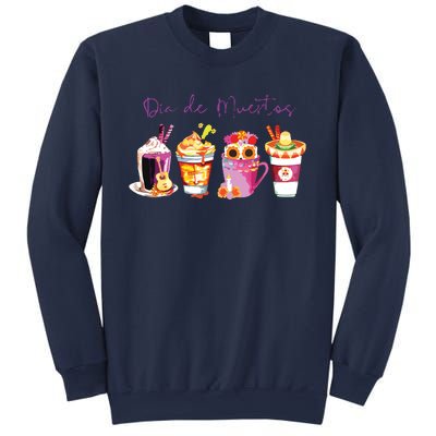 Dia De Los Muertos Skull Coffee Latte Day Of The Dead Drinks Sweatshirt