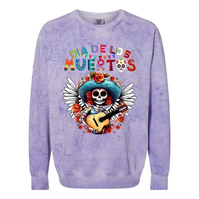 Dia De Los Muertos Catrina Sugar Skull Day of Dead Halloween Colorblast Crewneck Sweatshirt